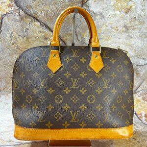 Louis Vuitton Alma PM Monogram Handbag Canvas Satchel Bag